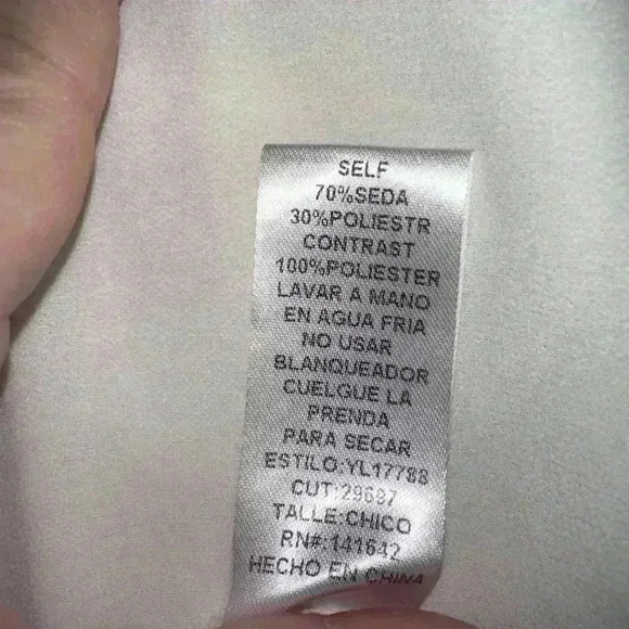 Ya Los Angeles woman’s white spaghetti strap dress with beading ( Size S ) - Picture 10 of 10